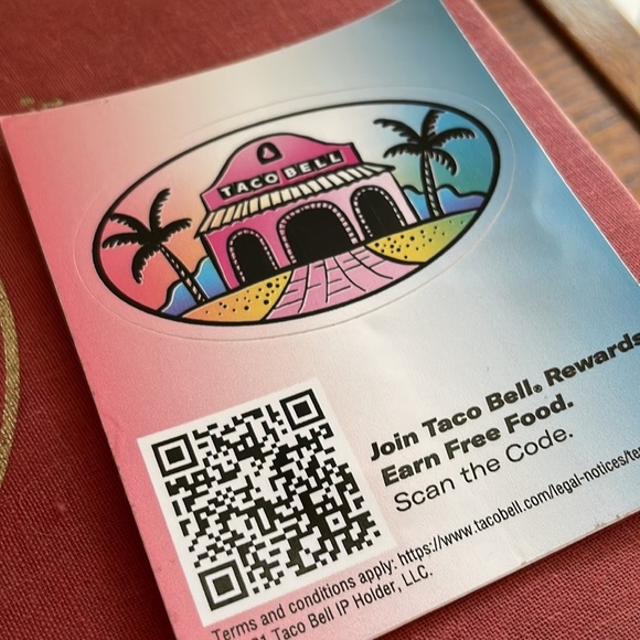 💖NEW! Taco Bell Sticker 💗🌮🔔💜 - Picture 4 of 4